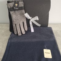 Комплект мъжки шал от кашмир и вълнени ръкавици в луксозна кутия, снимка 4 - Шалове - 34966871
