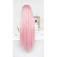 Дълга права розова лейс фронт перука Роузи, снимка 2 - Аксесоари за коса - 26778351