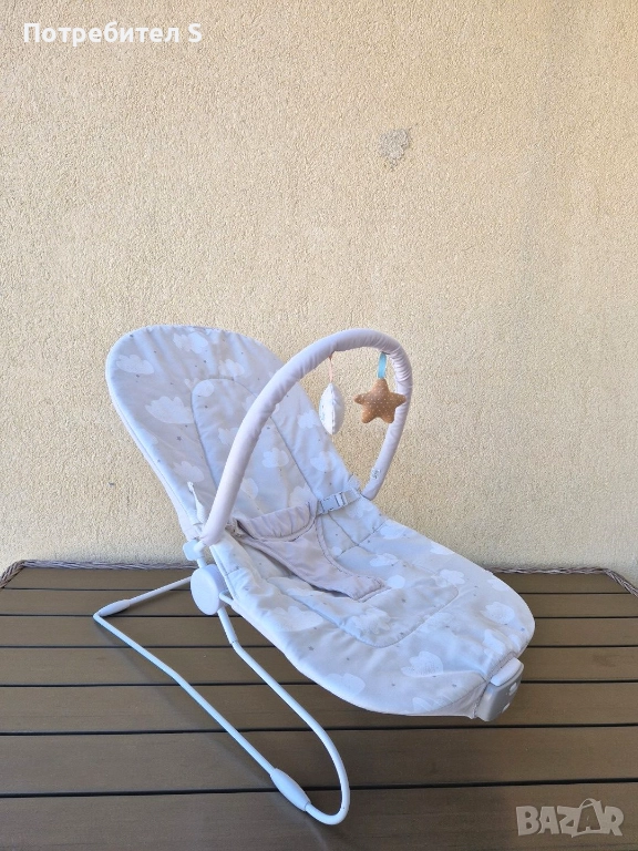 Mamas & Papas - Бебешки шезлонг Bubble Button Bear, снимка 1