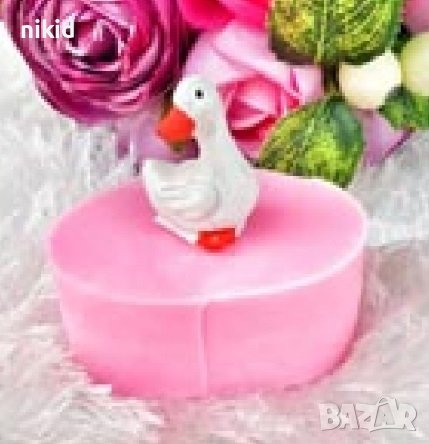 3D Гъска Пате Патица силиконов молд форма фондан гипс шоколад декор, снимка 1