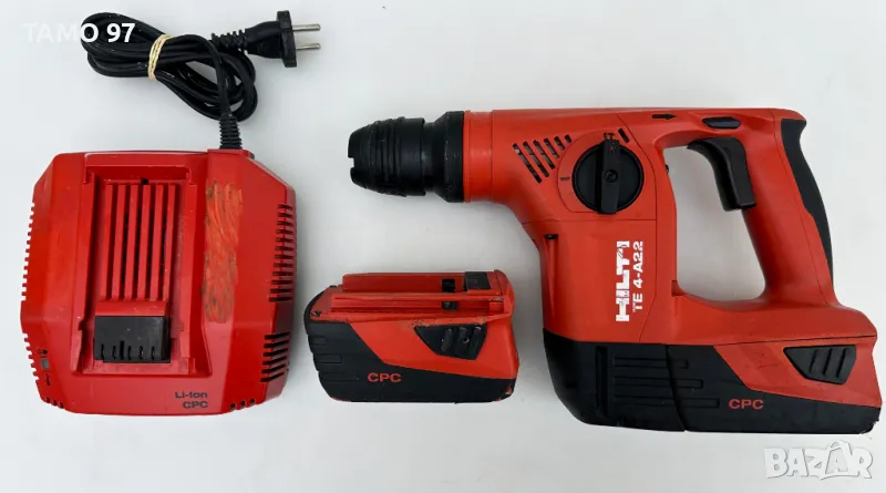 Hilti TE 4-A22 - Акумулаторен перфоратор 2x22V 5.2Ah, снимка 1