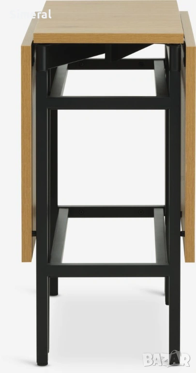 Нова сгаваема маса 75x38/84/130 цвят топъл дъб, снимка 1