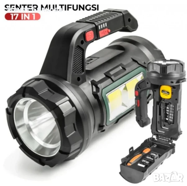 Фенер - прожектор с инструменти. Надежден партньор във всяка ситуация, снимка 1