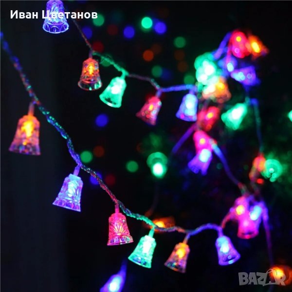 многоцветни коледни лампички , снимка 1