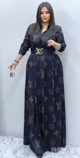 дълги рокли тип риза versace valentino garavani christian dior dolce gabbana louis vuitton , снимка 1