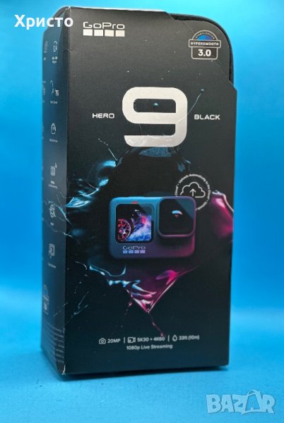 НОВА!!! Спортна видеокамера GoPro HERO9, 5K, Black Edition, снимка 1