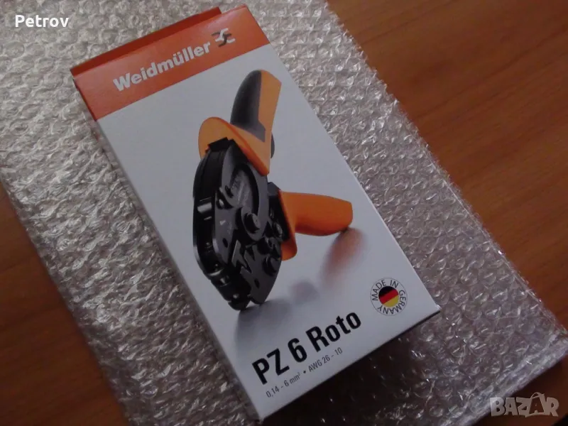 Weidmüller PZ 6 Roto - ТОП PROFI ЧИСТО НОВИ Кримпклещи 0,14-6mm² !!! ORIGINAL - MADE IN GERMANY !!!, снимка 1