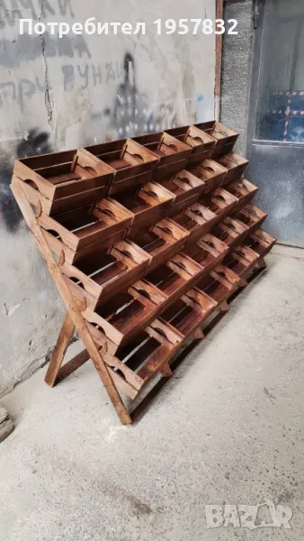 Стелаж стъпаловиден, магазини, търговско оборудване, плод и зеленчук, снимка 1