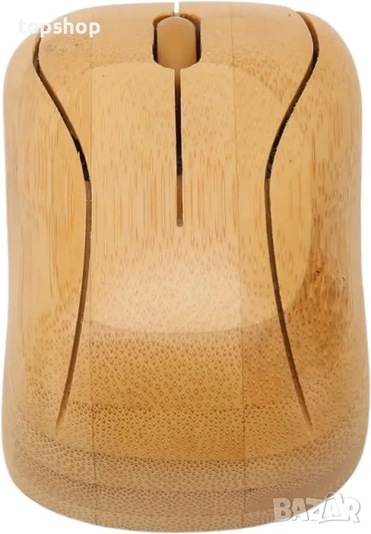 Безжична мишка Annadue, дървено бамбуково покритие, 2.4G, OTG функция, снимка 1