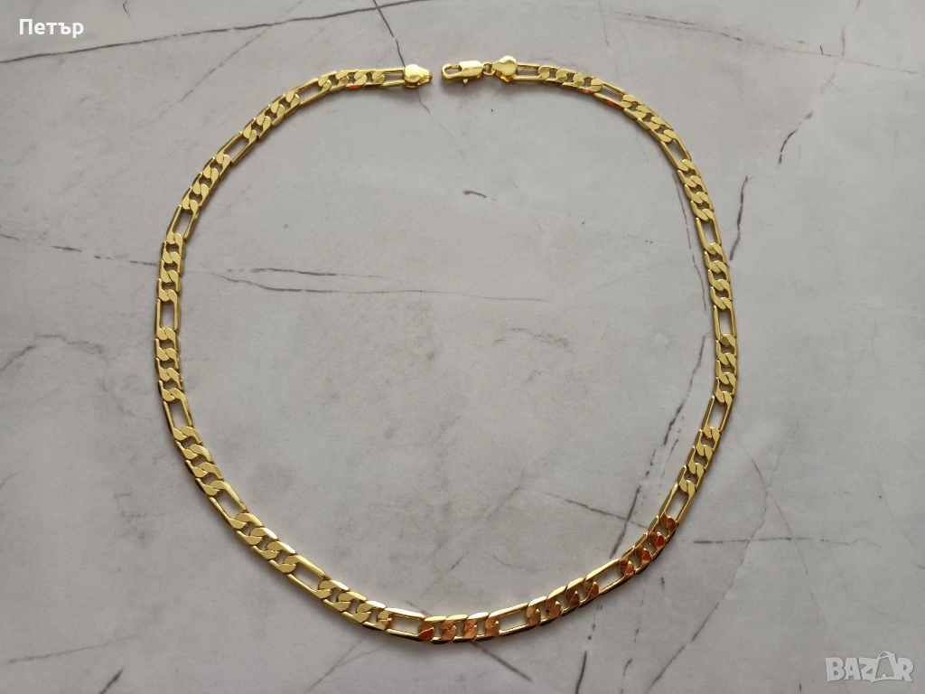Позлатен ланец от 18к злато 36,8g, синджир, снимка 1