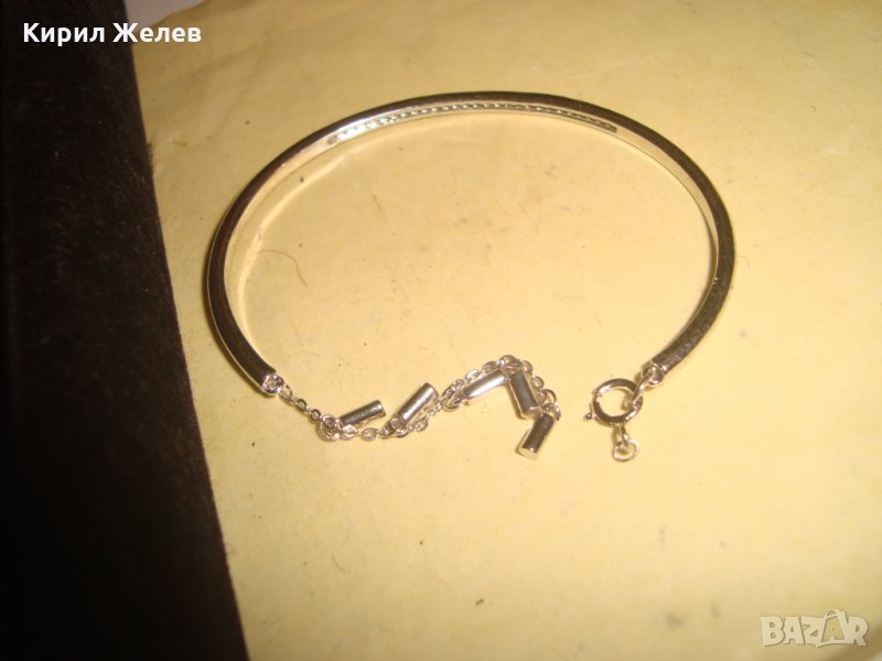 СРЕБРИСТО УКРАШЕНИЕ ИНКРУСТИРАНО с МИНИАТЮРНИ ЦИРКОНИ 23769, снимка 1