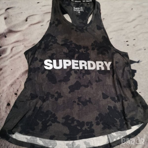 Разпродажба! Оригинален Superdry дамски камофлажен потник , размер М, Night Runner Tank Top, снимка 1