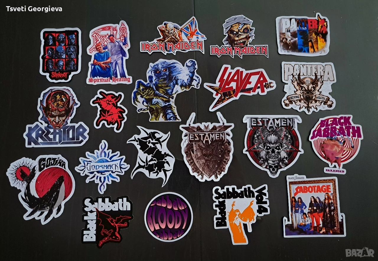 Персонализирани стикери - метъл и рок , снимка 1
