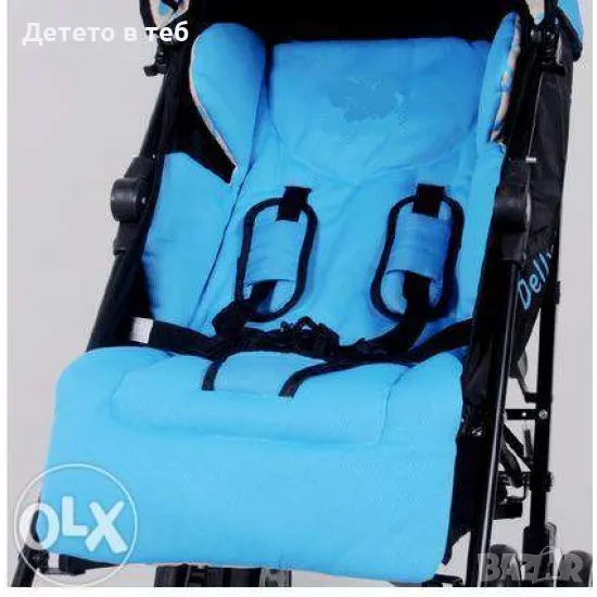 Oблегалка подложка за количка универсално 100 % памук, снимка 1