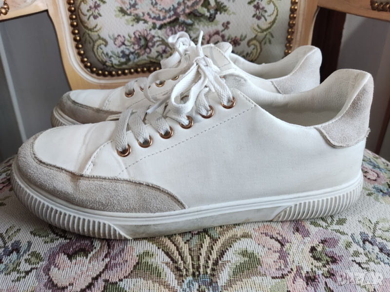 кожени сникърси Marquiiz White, снимка 1