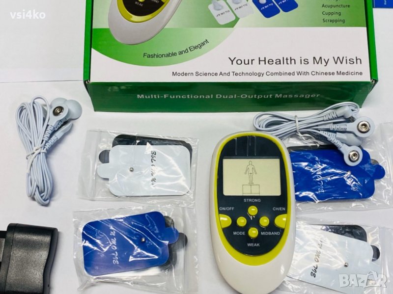 Електроимпулсен масажор с 8 електрода, снимка 1