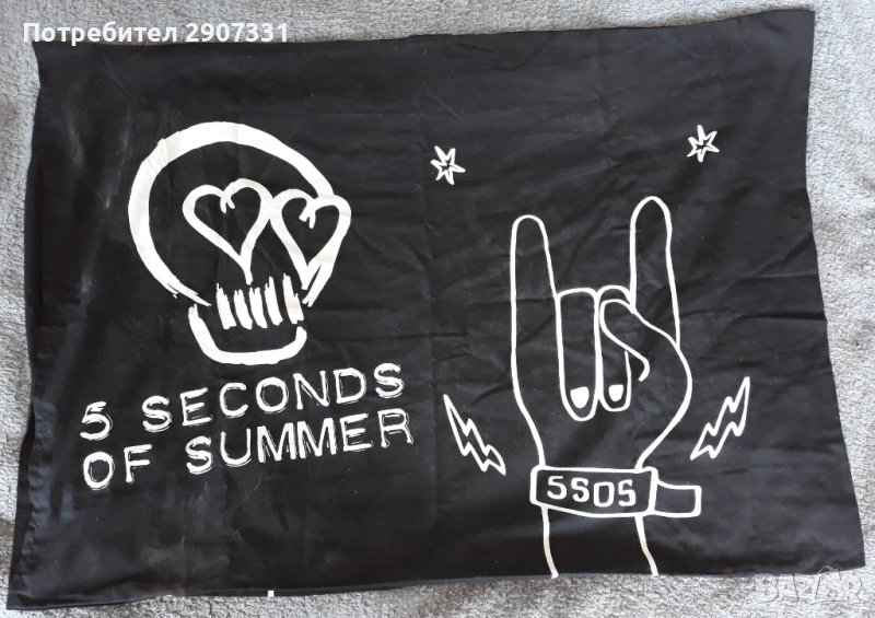Калъф за възглавница групи 5 seconds of summer, снимка 1