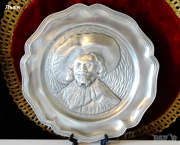 Пано от калай Веселият пияч на Frans Hals. , снимка 1