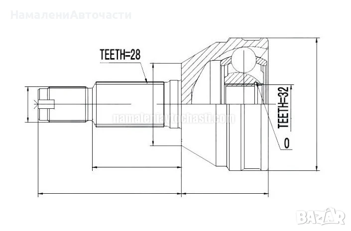 Предно външно каре 96328841 NPZDW024 Chevrolet, снимка 1