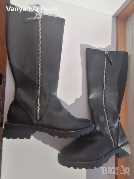 Zara черни ботуши - нови , снимка 1