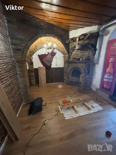 Монтаж на ламиниран паркет, ПВЦ и MDF первази, алуминиеви лайсни за под и стена, снимка 1