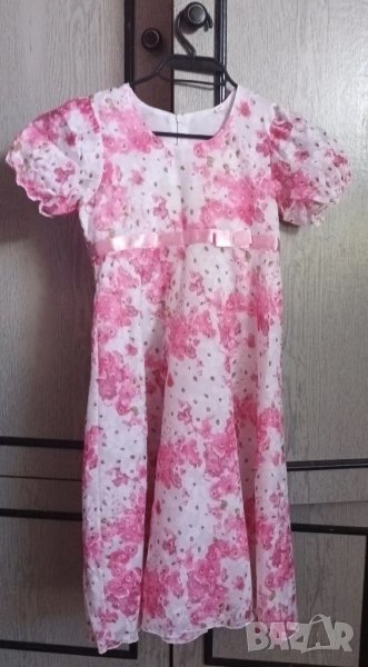 Детска официална рокля, размер 128, снимка 1