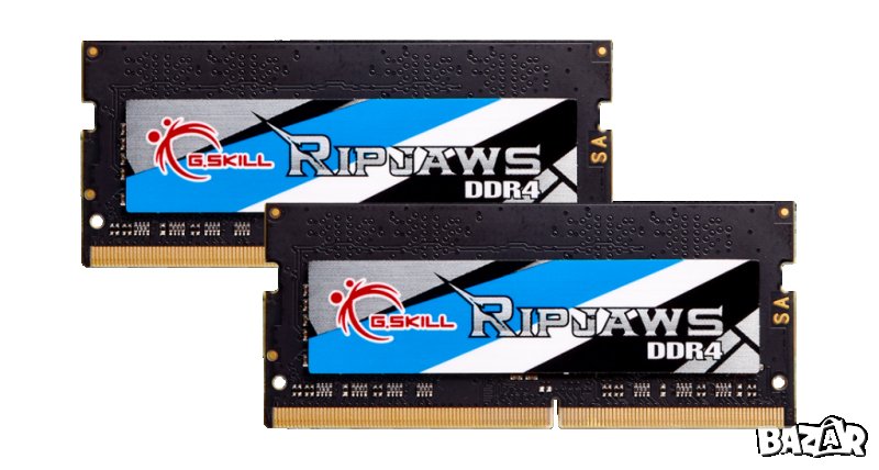 G.SKILL Ripjaws F4-2400C16D-16GRS SO-DIMM DDR4-2400MHz 16GB (2 x 8GB) RAM памет за лаптопи, снимка 1