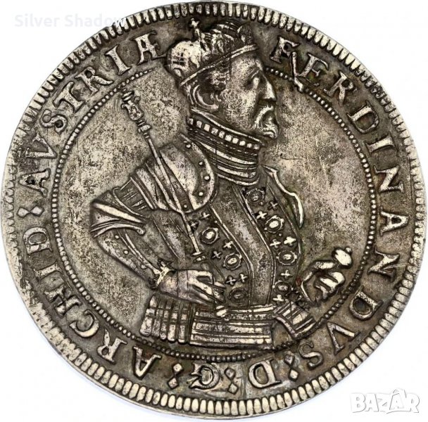 Монета Австрия 1 Талер 1577 - 1595 г Фердинанд II UNC, снимка 1