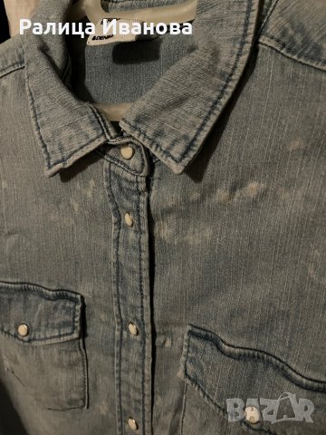 Дънкова риза h&m, снимка 2 - Ризи - 35552954