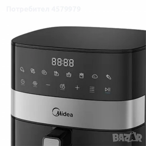 Еър фрайър Midea MF-CN65E2 - За готвене с горещ въздух, снимка 12 - Фритюрници - 51678214