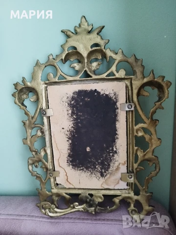 Невероятно бронзово настолно огледало, снимка 7 - Антикварни и старинни предмети - 50927128
