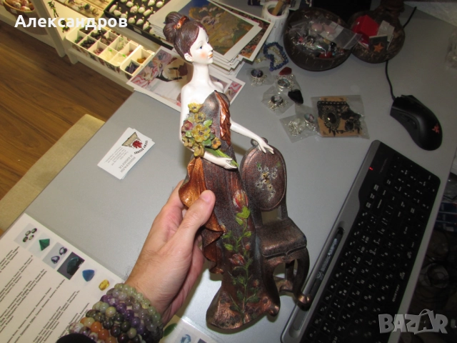 Стара фигурка 37см, снимка 5 - Други ценни предмети - 52256997