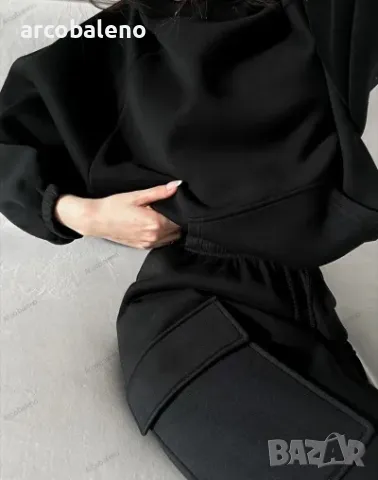 Моден дамски спортен ежедневен комплект от две части, 3цвята , снимка 10 - Комплекти - 47308837