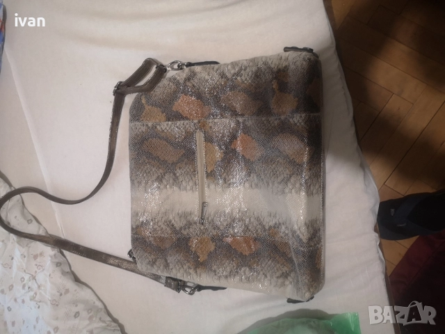 дамска Марков чанта от змийска кожа , снимка 8 - Чанти - 51793853