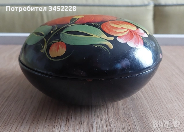 кутийка хохлома Русия за ценители , снимка 2 - Антикварни и старинни предмети - 52713066