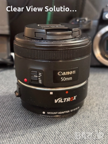 Canon EOS M50 + 2 обектива + аксесоари, снимка 2 - Фотоапарати - 52018909