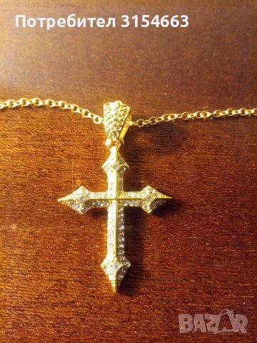 Колие с кръст, снимка 3 - Колиета, медальони, синджири - 39352172