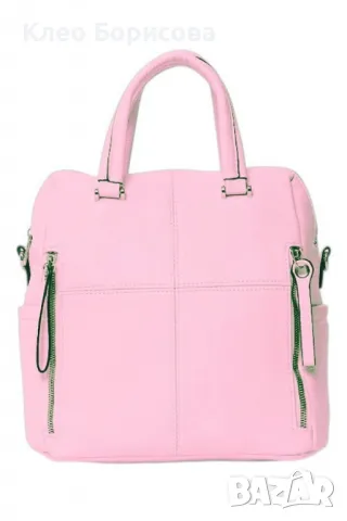 Дамска раница от еко материал с отделящи се презрамки, снимка 7 - Чанти - 49275428