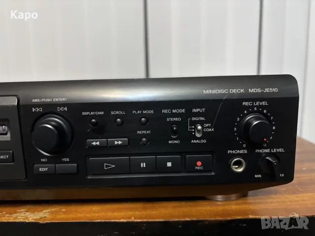 SONY MDS-JE510 Minidisc deck, снимка 4 - Декове - 56524643