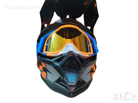 Каска Крос Мотор/Скутер/Бъги/Вело/АТВ-YF126, снимка 4 - Аксесоари и консумативи - 54118070