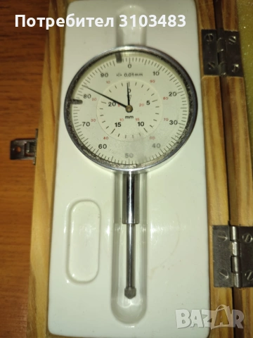 Mitutoyo-Индикаторен часовник No.2046-08/0.01-10mm Made in Japan, снимка 2 - Стругове - 33313811