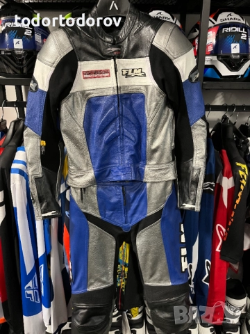 Дамски Кожен мото екип FLM размер 40 M-L ,2части, много запазен