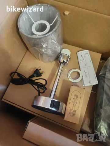 LED нощна лампа със сензорно димиране и USB A+C порт за зареждане НОВА, снимка 5 - Настолни лампи - 50002845
