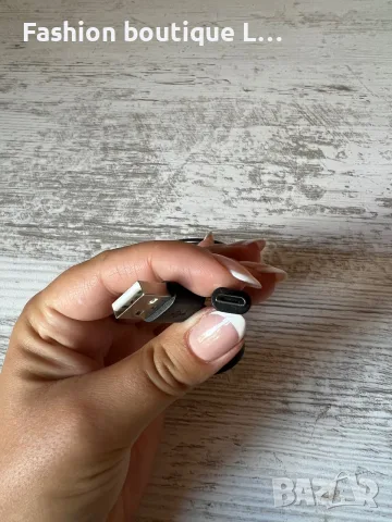 Зарядно тип черен кабел USB-A към USB-C 🖤, снимка 3 - USB кабели - 56119773