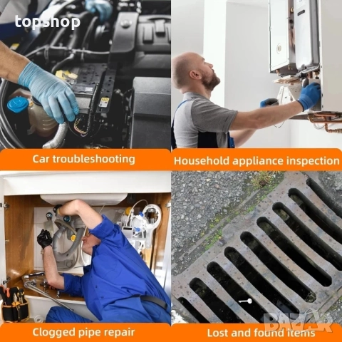 Ендоскопска камера със светлина, бороскоп Ennovor 1920 HD с 4.3" LCD екран, водоустойчива IP67 10м, снимка 5 - Друга електроника - 51636294