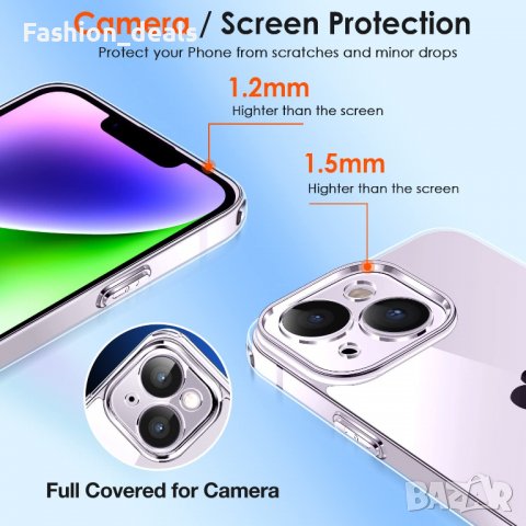 Нов Защитен калъф кейс гръб за телефон iPhone 14 Prо и 14 Plus + 2 закален стъклен протектор Айфон, снимка 5 - Калъфи, кейсове - 38171247