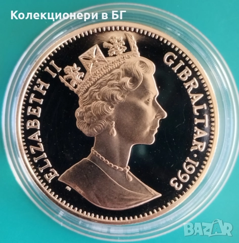 2.5 ЕКЮ 1996 ГОДИНА - ГИБРАЛТАР /виж описанието/, снимка 2 - Нумизматика и бонистика - 52957550