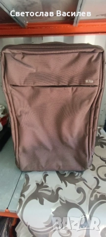 Куфар H-line употребяван, кафяв, с колелца