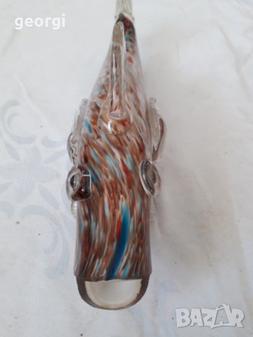 Декоративна риба от цветно стъкло Murano, снимка 5 - Декорация за дома - 31535203