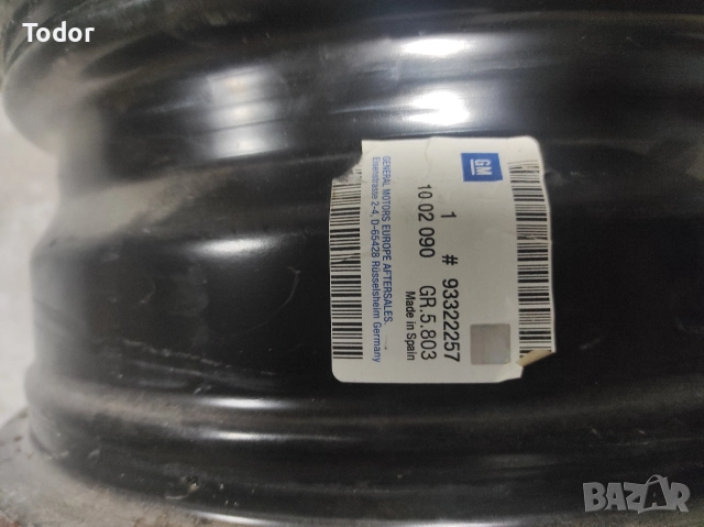 железни джанти за Опел 4/100/15